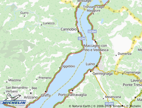 MICHELIN Cannero Riviera map - ViaMichelin