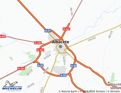 Mapa MICHELIN Albacete - ViaMichelin