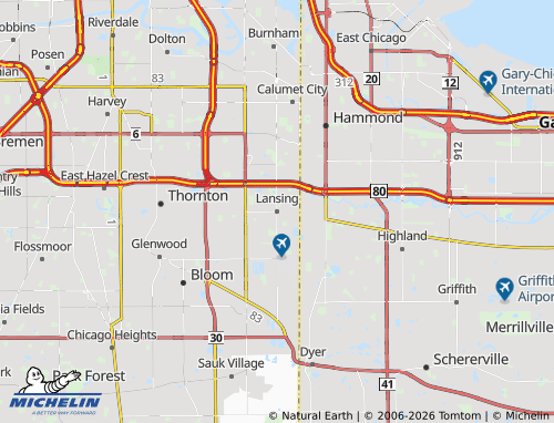 Kaart MICHELIN Lansing - ViaMichelin