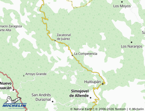 MICHELIN La Competencia map - ViaMichelin