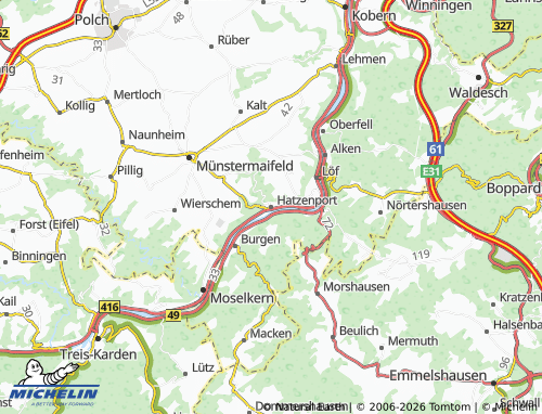 MICHELIN Hatzenport map - ViaMichelin