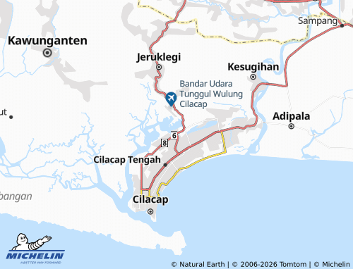 MICHELIN Tritih Kulon map - ViaMichelin