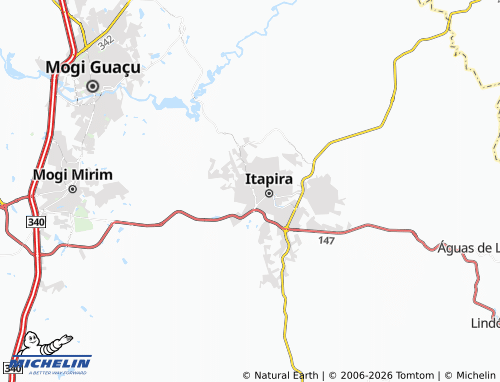 Mapa MICHELIN Nova Itapira - ViaMichelin