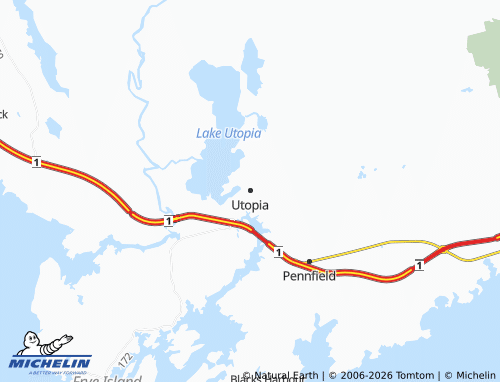 Mapa MICHELIN Utopia - ViaMichelin