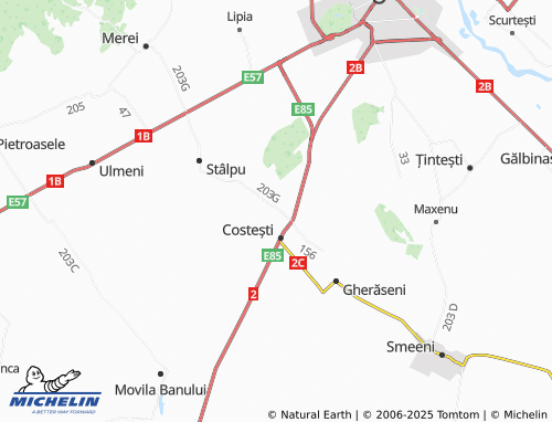 MICHELIN Pietrosu map - ViaMichelin