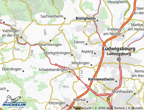 Mapa MICHELIN Markgröningen - ViaMichelin