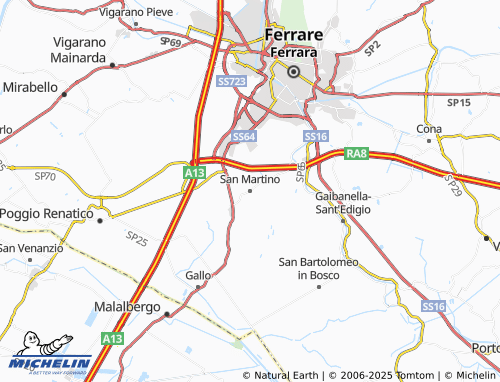 MICHELIN San Martino map - ViaMichelin