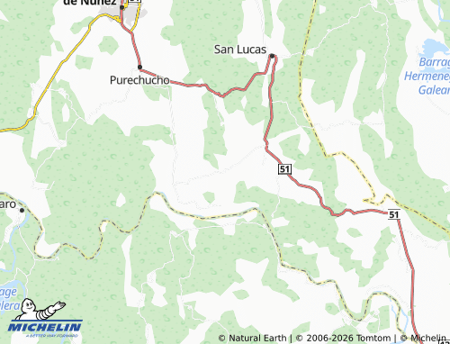 MICHELIN Paso de Corupo map - ViaMichelin