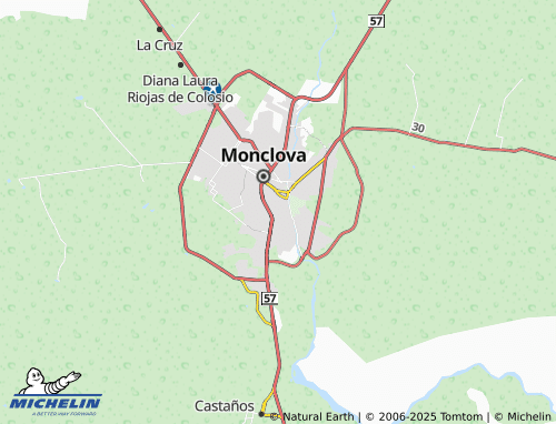 MICHELIN Zona Centro map - ViaMichelin