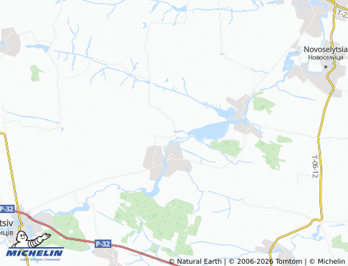 MICHELIN Tytkiv map - ViaMichelin