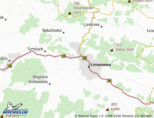 MICHELIN Lipowe map - ViaMichelin