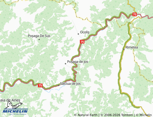 Carte MICHELIN Lunca - ViaMichelin