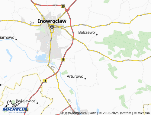 MICHELIN Sikorowo map - ViaMichelin