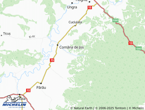 MICHELIN Comana De Sus map - ViaMichelin