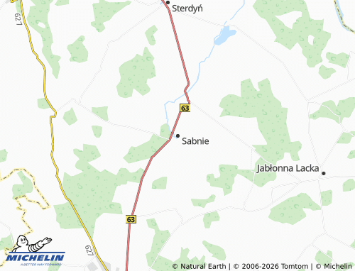 MICHELIN-Landkarte Sabnie - ViaMichelin