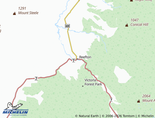 Mapa MICHELIN Reefton - ViaMichelin