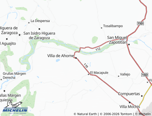 MICHELIN Villa de Ahome map - ViaMichelin