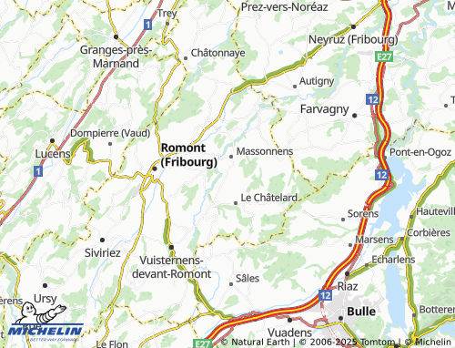 Carte MICHELIN Ferlens - ViaMichelin
