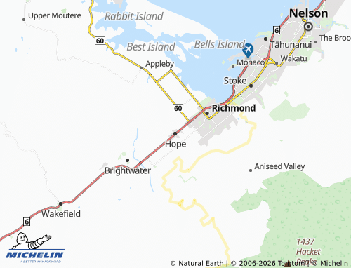 Mapa MICHELIN Hope - ViaMichelin