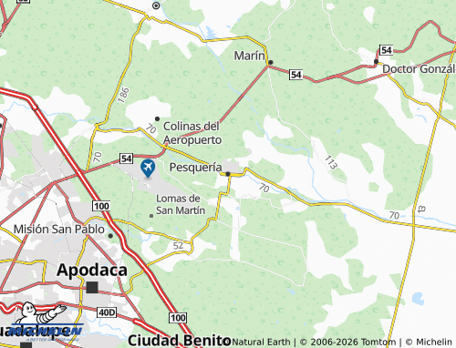 Mappa MICHELIN Pesquería - ViaMichelin
