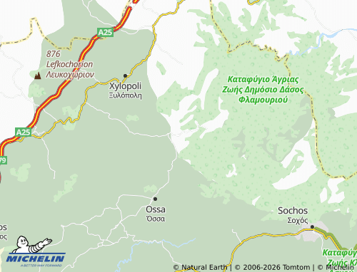 Mapa MICHELIN Vertiskos - ViaMichelin