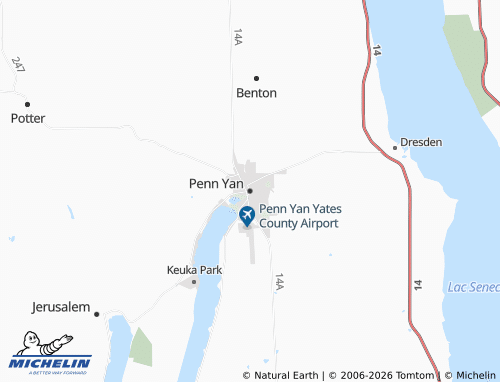 Mapa MICHELIN Penn Yan - ViaMichelin