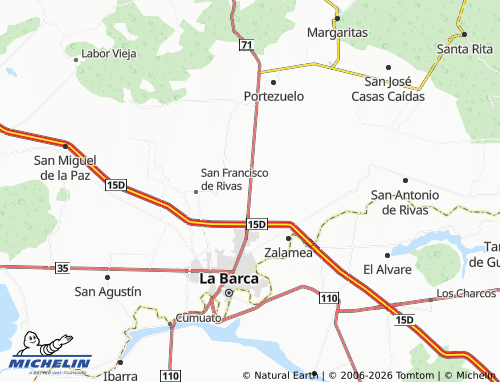 Mappa MICHELIN La Paz de Ordaz - ViaMichelin