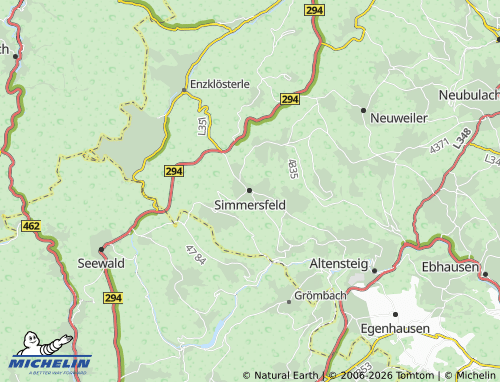 Mapa MICHELIN Simmersfeld - ViaMichelin