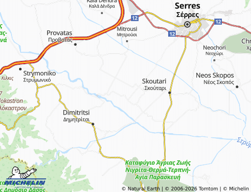 Mapa MICHELIN Adelfiko - ViaMichelin