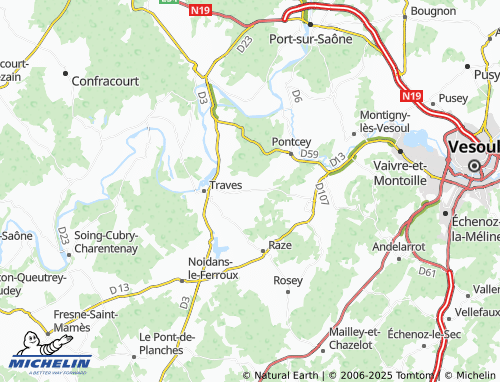 Carte MICHELIN Aroz - ViaMichelin