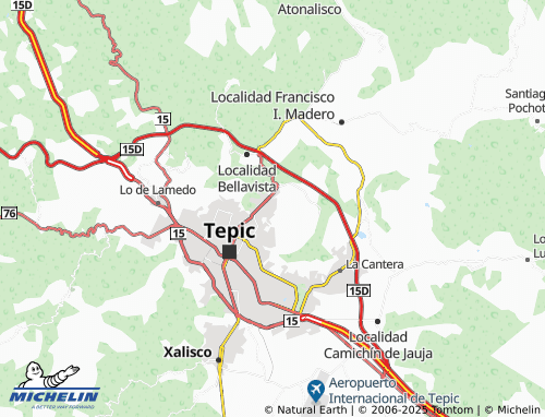 MICHELIN Valle de La Cruz, Primera Sección map - ViaMichelin