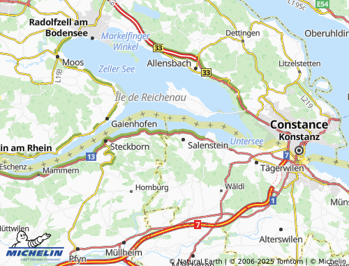 Kaart MICHELIN Mannenbach-Salenstein - ViaMichelin