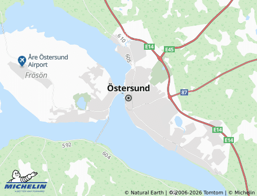 Mappa MICHELIN Östersund - ViaMichelin