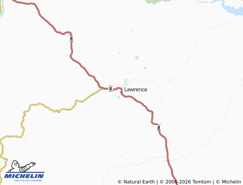 MICHELIN-Landkarte Lawrence - ViaMichelin