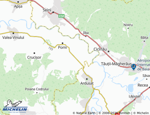 Carte MICHELIN Borlești - ViaMichelin
