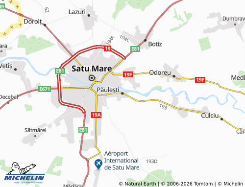 MICHELIN Păulești map - ViaMichelin