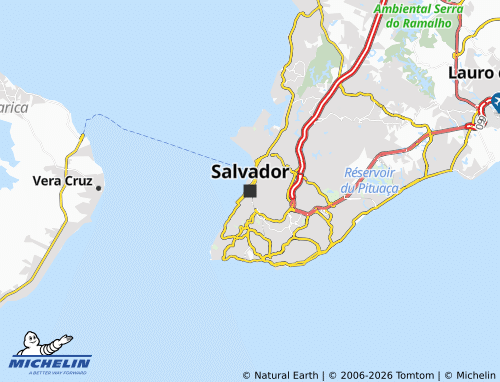 Mapa MICHELIN Salvador - ViaMichelin