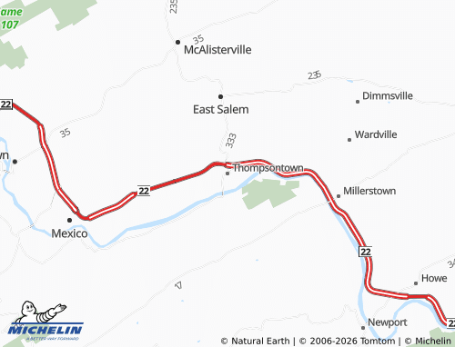 Mappa MICHELIN Thompsontown - ViaMichelin