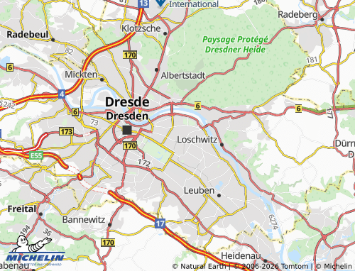 Mappa MICHELIN Striesen-West - ViaMichelin