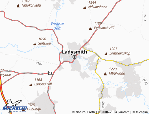 MICHELIN Ladysmith map - ViaMichelin