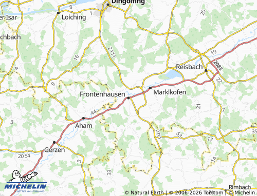 MICHELIN Frontenhausen map - ViaMichelin