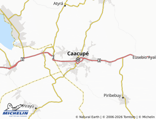 Carte MICHELIN Caacupé - ViaMichelin