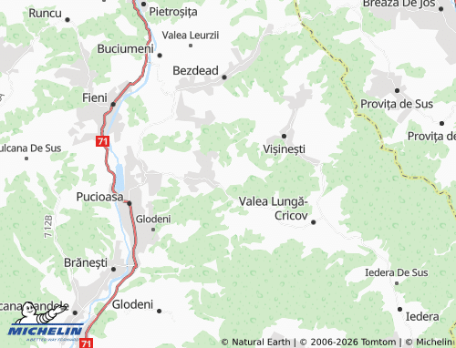 Mappa MICHELIN Vârfuri - ViaMichelin