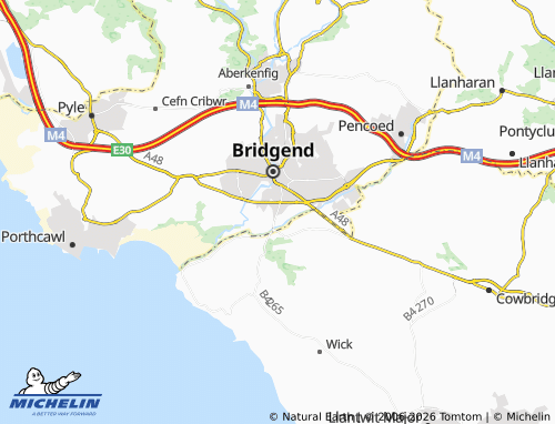 Mappa MICHELIN Ogmore - ViaMichelin