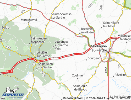 MICHELIN La Mesnière map - ViaMichelin