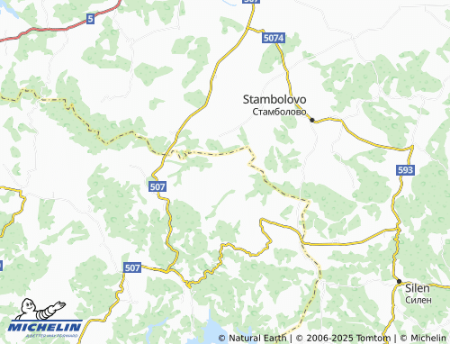 MICHELIN Zvinitsa map - ViaMichelin