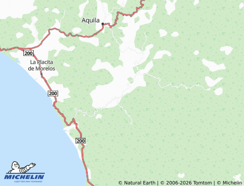 Mappa MICHELIN Ostula, Lázaro Cárdenas - ViaMichelin