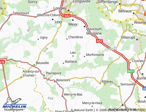 MICHELIN Laix map - ViaMichelin
