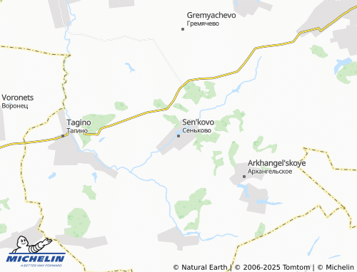 Carte MICHELIN Sen'kovo - ViaMichelin