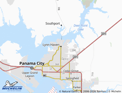 Mappa MICHELIN Lynn Haven - ViaMichelin